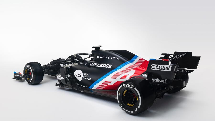Pintura temporária do carro da Alpine para a temporada 2021 da Fórmula 1 - Alpine/Divulgação