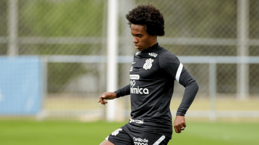 William participa de treino pelo Corinthians antes do clássico contra o Palmeiras - Rodrigo Coca / Ag. Corinthians