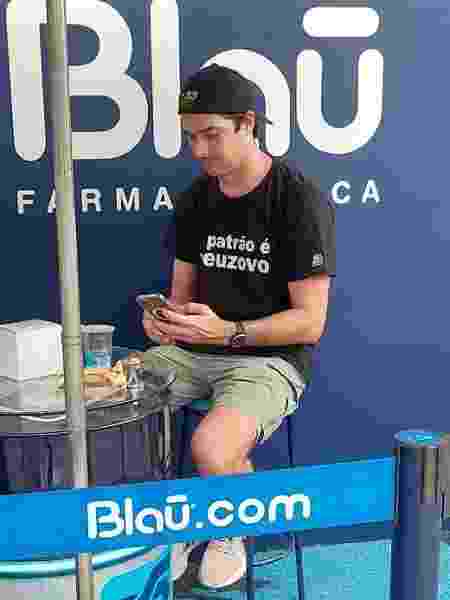 Nelsinho Piquet provoca Hamilton com frase em camiseta - Arquivo pessoal/Daniel Balsa - Arquivo pessoal/Daniel Balsa