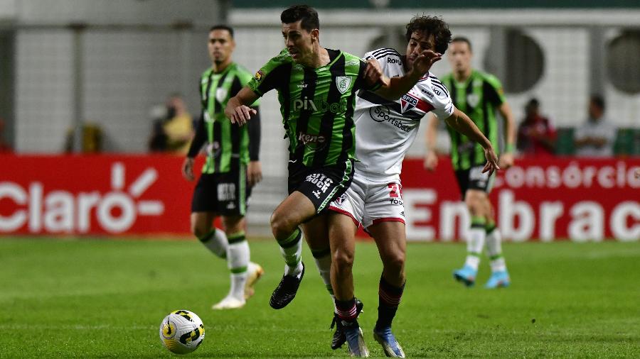 América-MG e São Paulo se enfrentam pela volta das quartas de final da Copa do Brasil -  EDUARDO CARMIM/AGÊNCIA O DIA/ESTADÃO CONTEÚDO