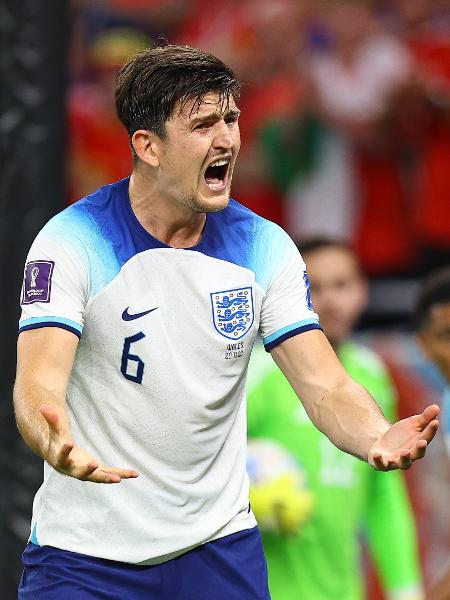 Maguire, zagueiro da Inglaterra, na partida contra Gales pela Copa do Mundo - Pawel Andrachiewicz/PressFocus/MB Media/Getty Images