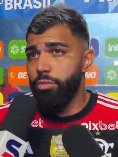 Gabigol, jogador do Flamengo em entrevista após a final da Copa do Brasil