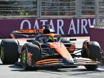 F1: Oscar Piastri segura Leclerc em corrida emocionante e vence em Baku