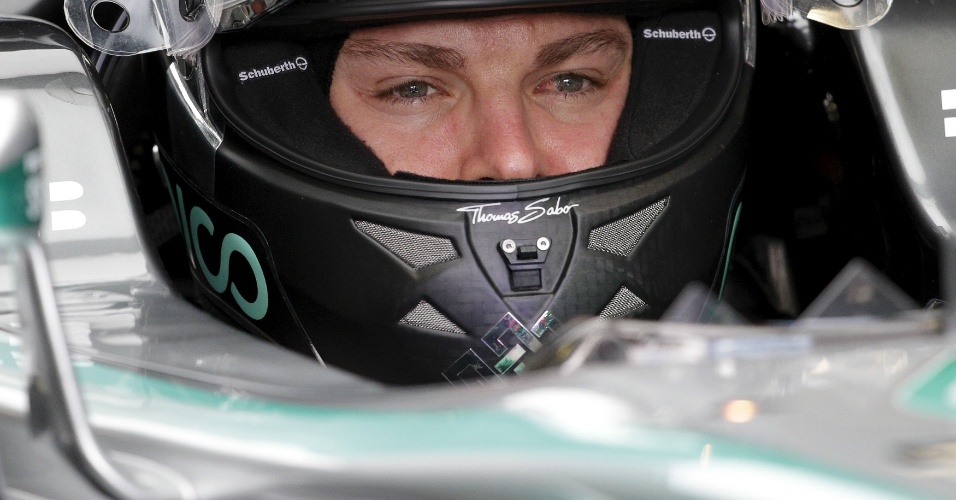 Nico Rosberg, da Mercedes, foi o segundo mais rápido na primeira sessão