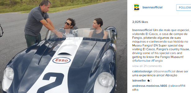 Bruno Senna postou imagem de um dos carros em seu Instagram - Reprodução/Instagram