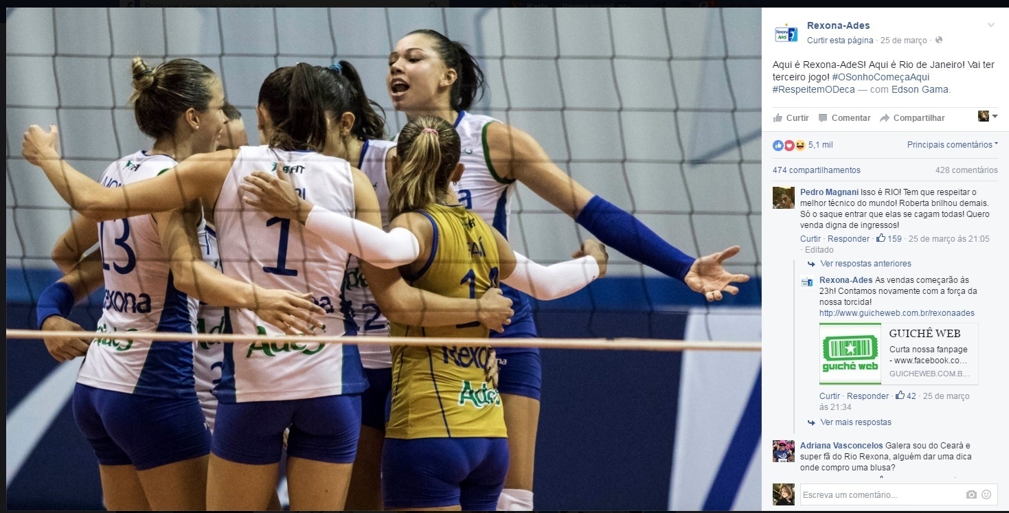 Rio de Janeiro comemora vitória no segundo jogo da série semifinal contra o Osasco na Superliga