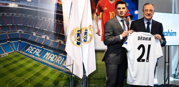 Brahim Diaz foi apresentado nesta segunda como reforço do Real Madrid - Gabriel Bouys/AFP