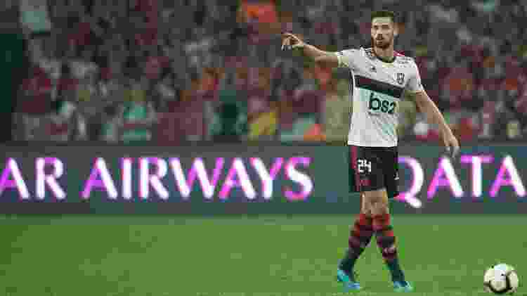 Zagueiro espanhol Pablo Marí em ação pelo Flamengo, no ano passado - Alexandre Vidal/Flamengo