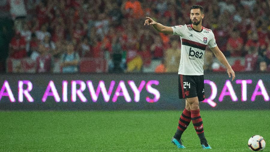 Zagueiro espanhol Pablo Marí em ação pelo Flamengo; espanhol vem bem no clube - Alexandre Vidal/Flamengo