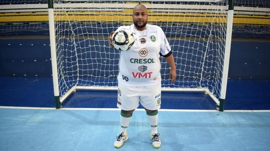 Big Dia, goleiro do Marreco Futsal, convive com a obesidade desde a morte do pai - Divulgação