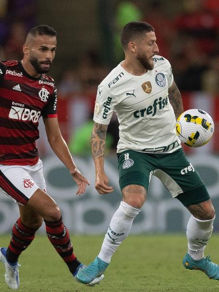 Thiago Maia e Zé Rafael serão titulares de Flamengo e Palmeiras na Supercopa do Brasil - AGIF