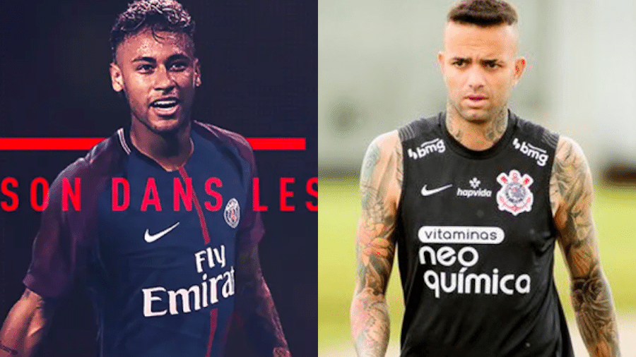 Neymar e Luan, dois jogadores de renome que seus clubes querem emprestar - Divulgação/PSG e Rodrigo Coca/Ag. Corinthians