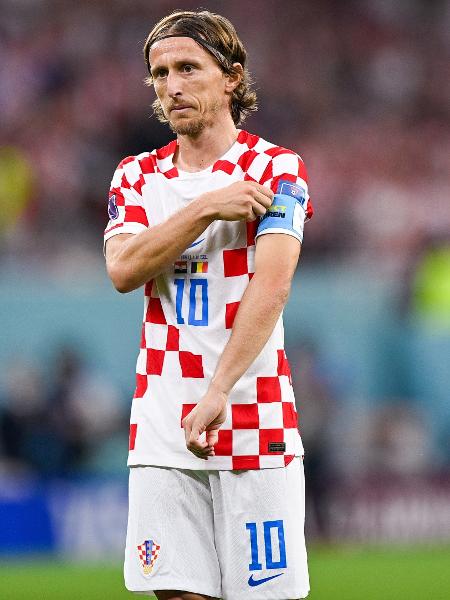 Luka Modric, da Croácia, em ação contra a Bélgica na fase de grupos da Copa do Qatar - Pablo Morano/BSR Agency/Getty Images