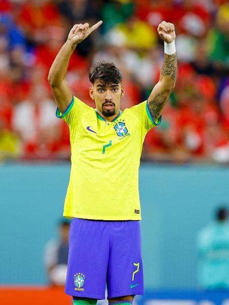 Lucas Paquetá, da seleção brasileira, deve ter titular do Brasil nas oitavas de final - Matteo Ciambelli/DeFodi Images via Getty Images