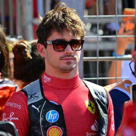 Charles Leclerc, no Circuito Urbano de Baku, no Azerbaijão