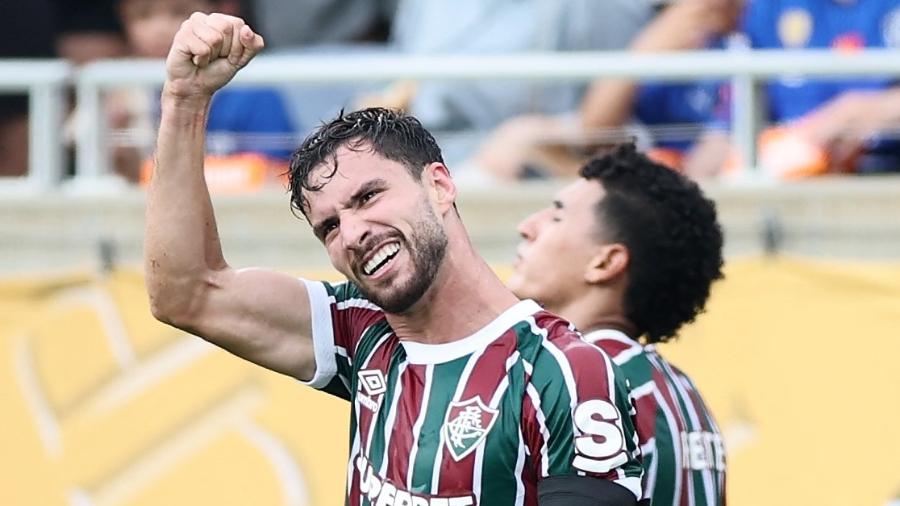 Martinelli comemora gol marcado pelo Fluminense contra o Al-Hilal no Mundial Martinelli comemora gol marcado pelo Fluminense contra o Al-Hilal no Mundial