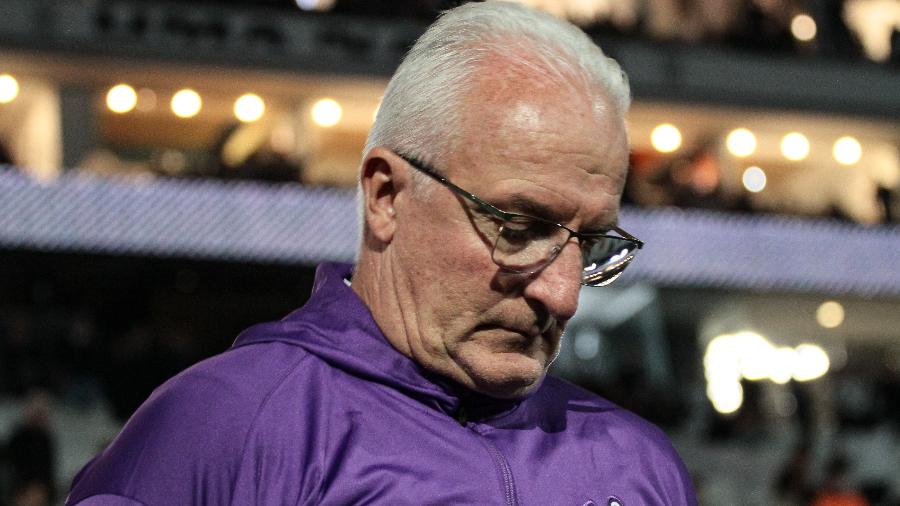 Dorival Júnior, técnico do Corinthians, durante jogo contra o Bragantino Dorival Júnior, técnico do Corinthians, durante jogo contra o Bragantino