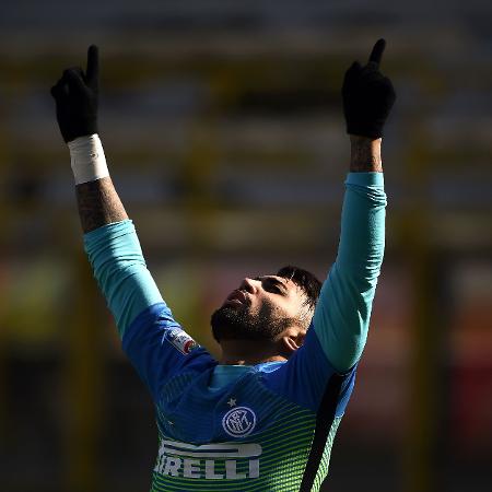 Gabigol marca para a Inter de Milão - Filippo Monteforte;/AFP
