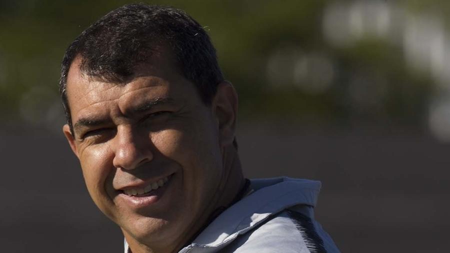 Fábio Carille, técnico do Corinthians, durante treino - Daniel Augusto Jr./Agência Corinthians
