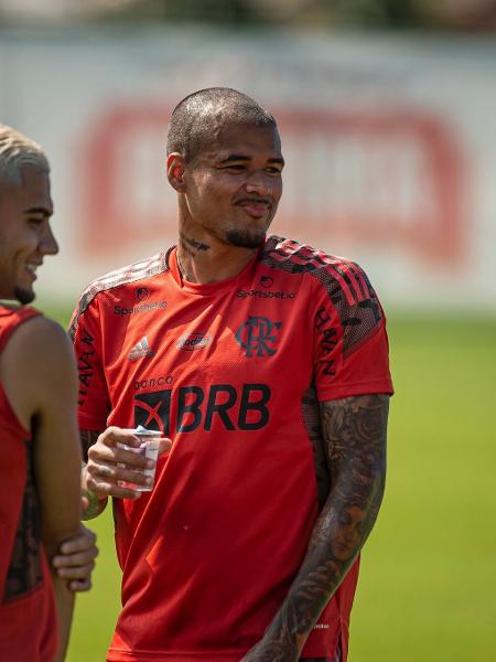 Kenedy e Andreas em treino no Flamengo - Alexandre Vidal/Flamengo