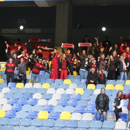 Torcedores do Flamengo no Tânger Stadium, no dia em que o Rubro-Negro perdeu para o Al Hilal - Gilvan de Souza / Flamengo