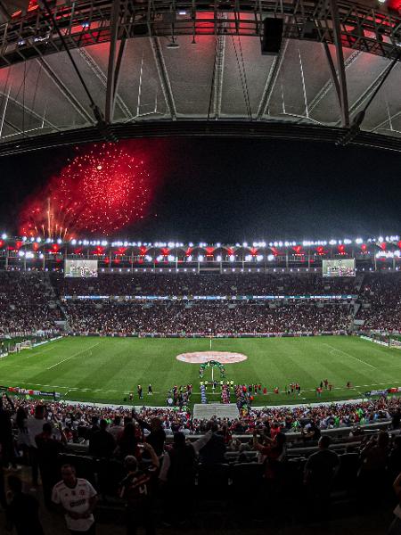 Maracanã durante o Flamengo x Athletico pela Copa do Brasil