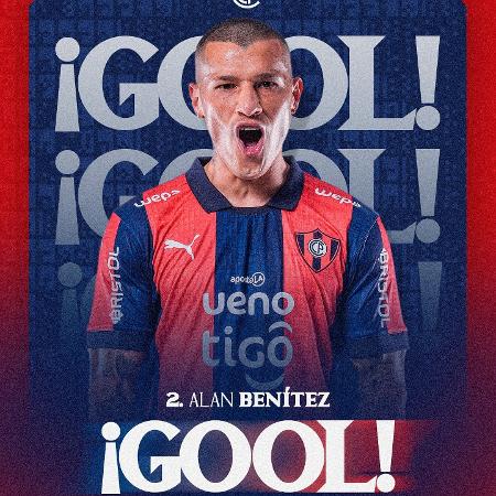 Alan Benítez, jogador do Cerro Porteño - Divulgação/Facebook oficial do Cerro Porteño