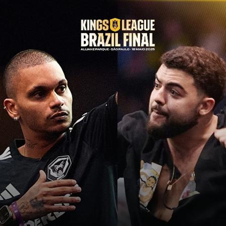 Cris Guedes e Luqueta são presidentes da Furia e do Dendele na Kings League Brazil Cris Guedes e Luqueta são presidentes da Furia e do Dendele na Kings League Brazil