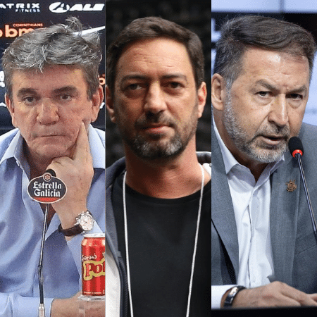 Andrés Sanchez, Duílio Monteiro Alves e Augusto Melo, ex-presidentes do Corinthians Andrés Sanchez, Duílio Monteiro Alves e Augusto Melo, ex-presidentes do Corinthians