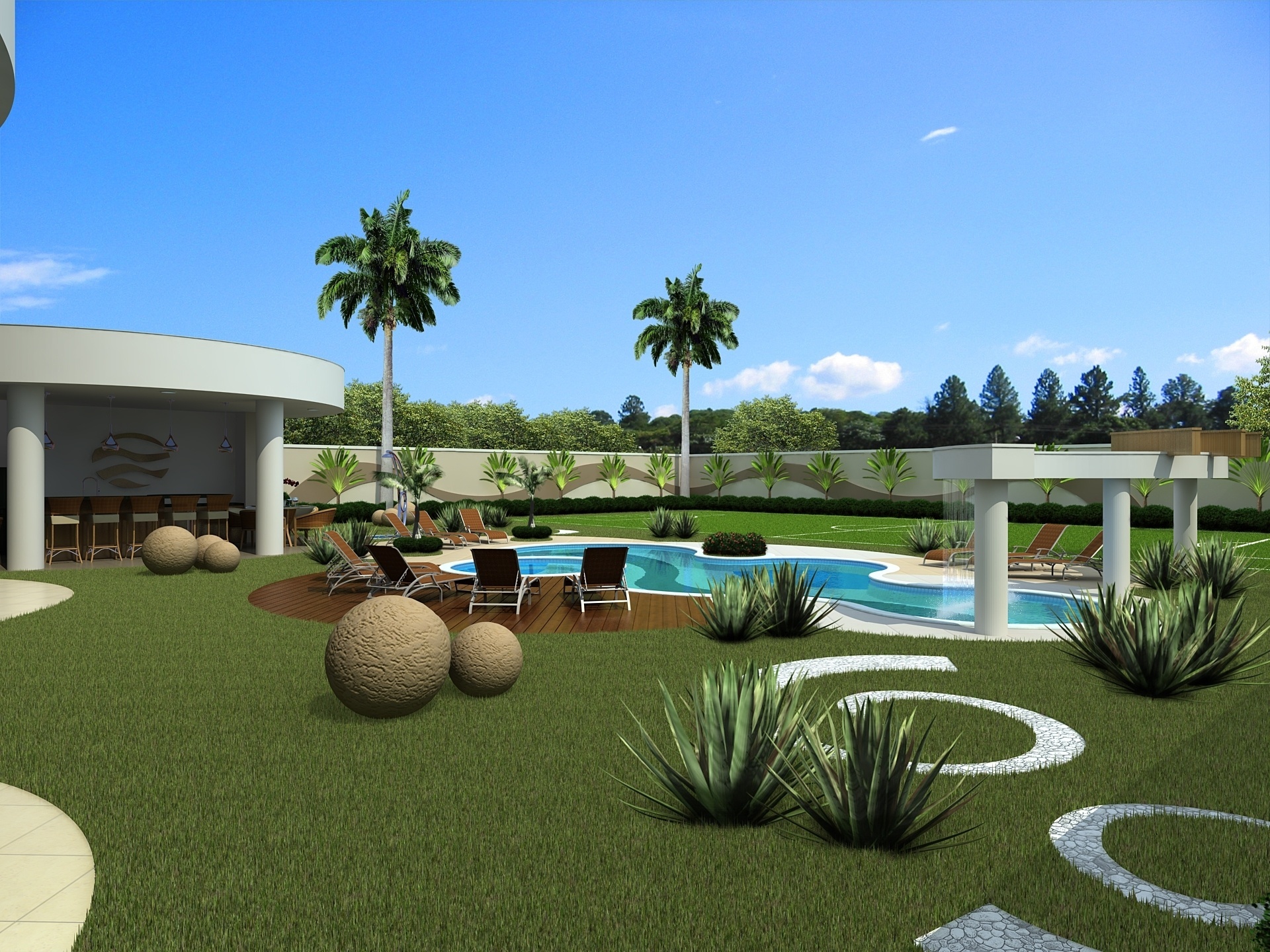 Projeto da casa do brasileiro Ismaily que está sendo construída no interior de Mato Grosso do Sul - Divulgação