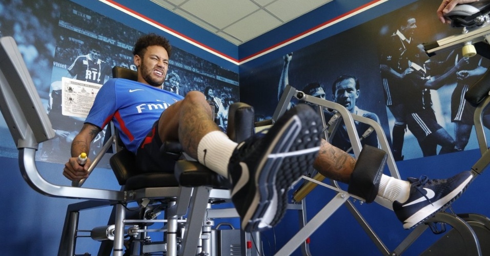 Neymar PSG treinamento