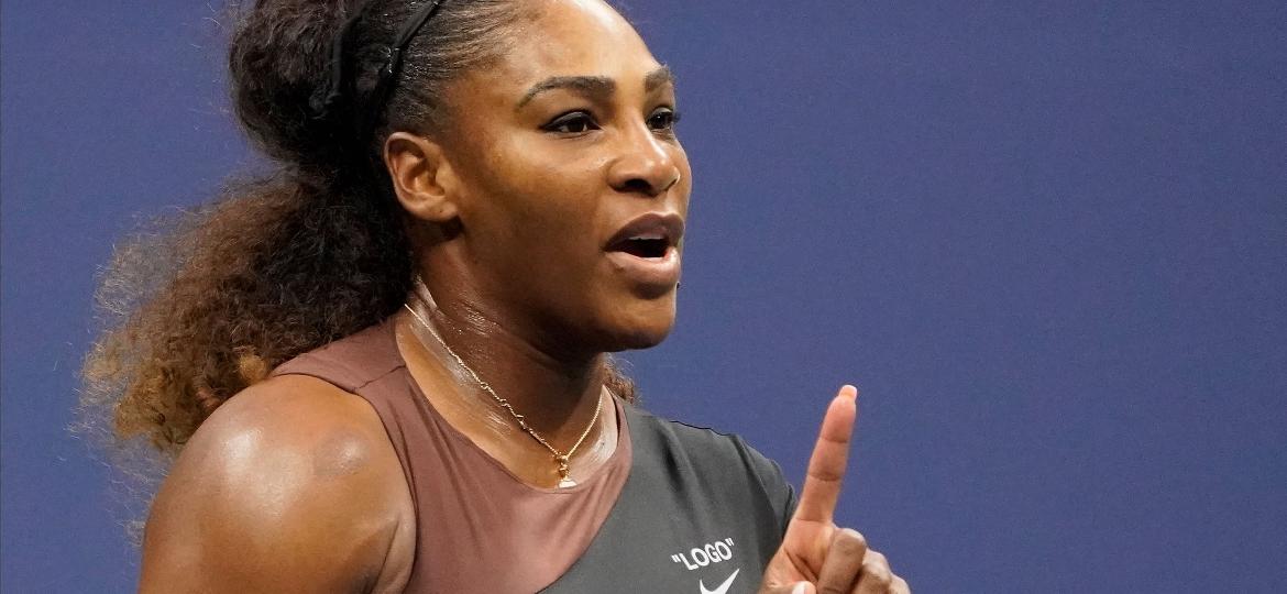 Serena Williams discute com árbitro durante final do Aberto dos EUA - Robert Deutsch/USA TODAY Sports