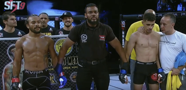 André Mustang foi derrotado por Wanderley Mexicano no SFT 9, em São Paulo - Reprodução/SFT - Reprodução/SFT