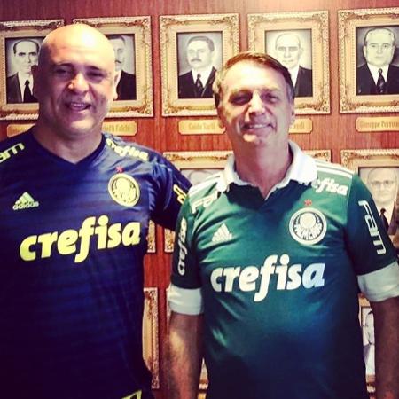 O ex-goleiro Marcos com o presidente Jair Bolsonaro - Reprodução/Instagram