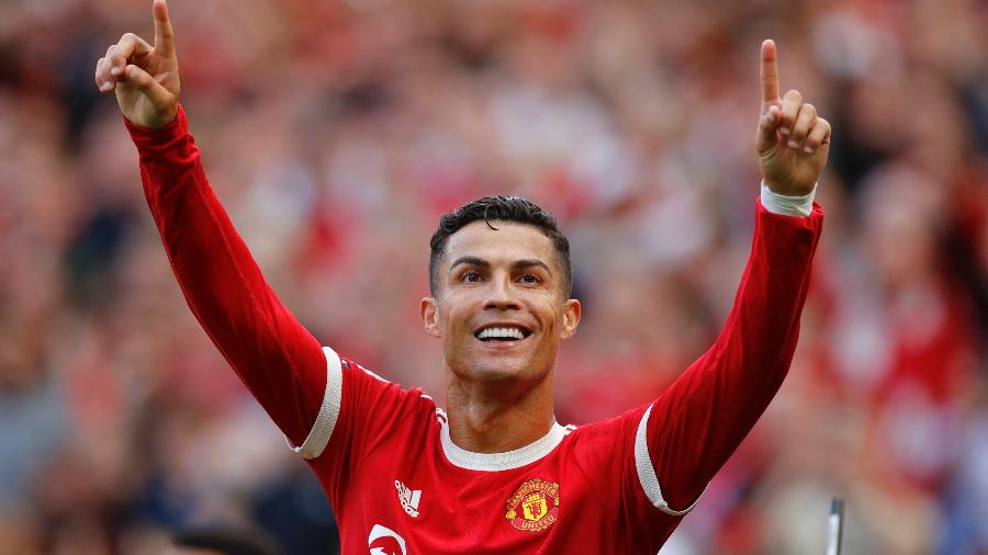 Cristiano Ronaldo fez três gols em três partidas da Premier League no mês passado - Phil Noble/Reuters