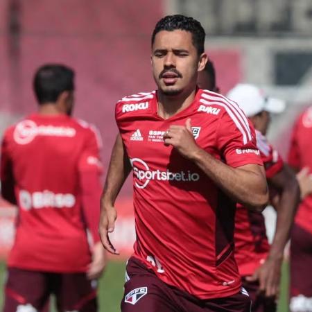 André Anderson em treino do São Paulo. - Foto/Divulgação