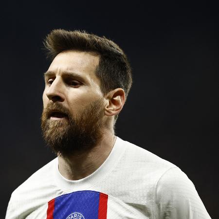 Lionel Messi em partida entre PSG e Angers, pelo Campeonato Francês. - STEPHANE MAHE/REUTERS
