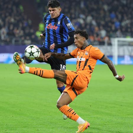 Kevin, atacante revelado pelo Deportivo Brasil e pelo Palmeiras, em ação pelo Shakhtar Donetsk - JÃ?rgen Fromme - firo sportphoto/Getty Images