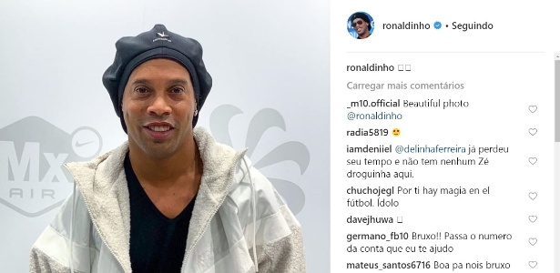 Ronaldinho Gaúcho - Reprodução Instagram - Reprodução Instagram