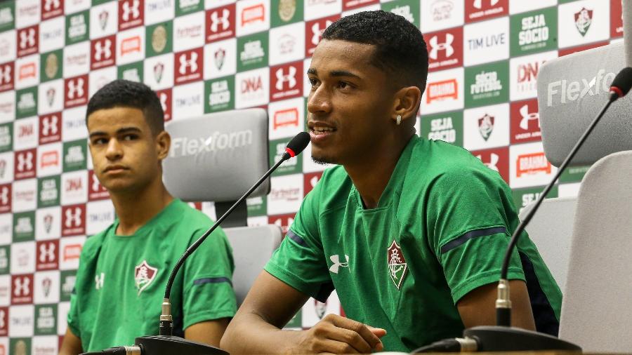 Marcos Paulo e Miguel são duas joias de Xerém - Lucas Merçon/Fluminense FC