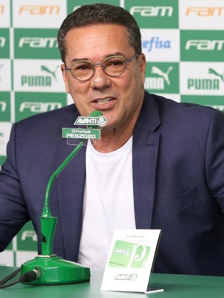 Vanderlei Luxemburgo em sua apresentação ao Palmeiras - Fabio Menotti/Ag. Palmeiras