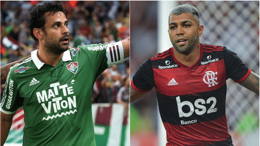 Fred e Gabigol são as esperanças de gol de Fluminense e Flamengo. Dupla tem disputa particular no Maracanã - Montagem