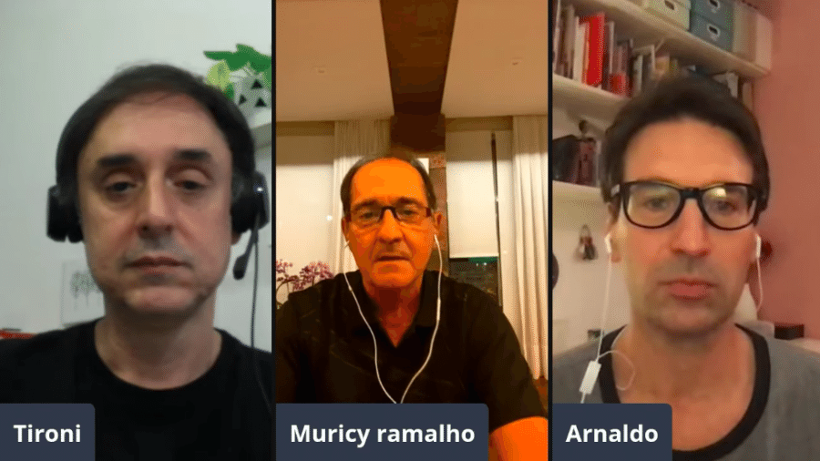 Muricy Ramalho participa de live com Arnaldo e Tironi  - Transmissão Youtube