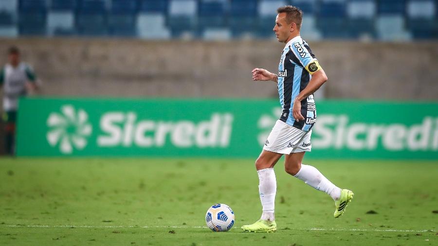 Rafinha participa de partida do Grêmio contra o Cuiabá pelo Brasileirão - Lucas Uebel/Gremio FBPA