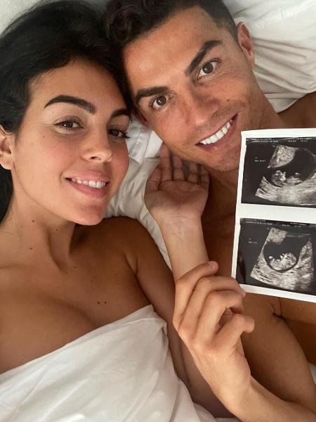 Cristiano Ronaldo e Georgina Rodríguez confirmaram que estão esperando gêmeos - Reprodução/Instagram