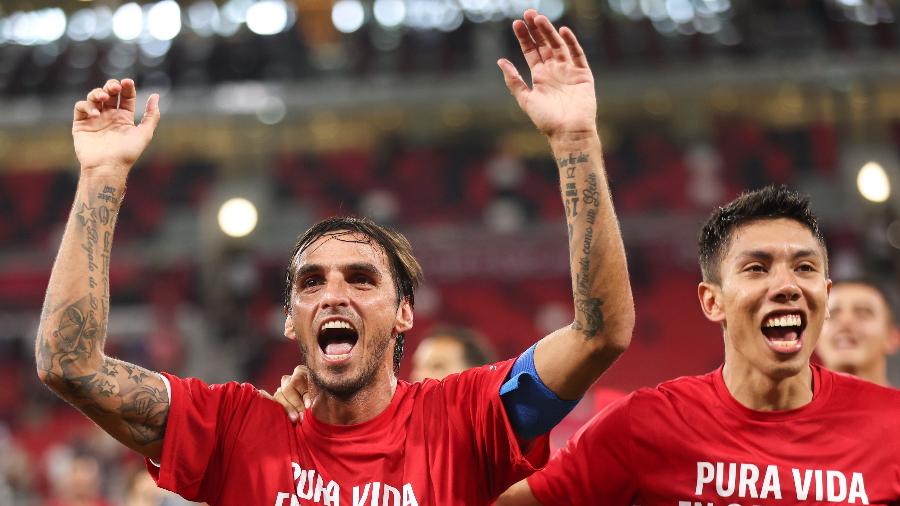 Bryan Ruiz comemora classificação da Costa Rica para a Copa do Mundo do Qatar - Matthew Ashton - AMA/Getty Images