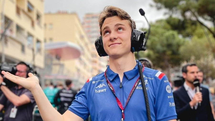 Oscar Piastri, piloto reserva da Alpine, no grid do GP de Mônaco, em maio deste ano  - Twitter/Oscar Piastri