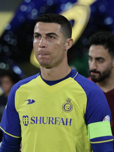 Cristiano Ronaldo em sua primeira partida oficial pelo Al Nassr. - AHMED YOSRI/REUTERS