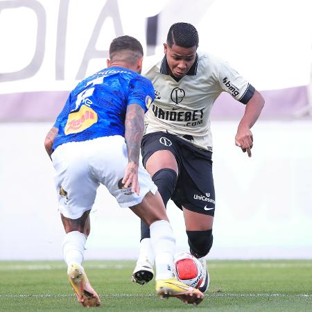 Wesley, do Corinthians, em ação contra o Santo André, pelo Paulistão