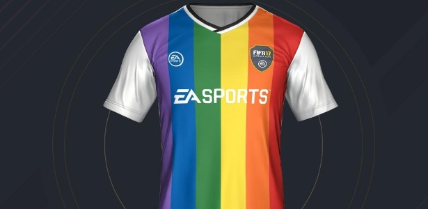 Uniforme com as cores da bandeira LGBT podem ser fonte para banimento ou censura de "FIFA 17" no território russo - Divulgação